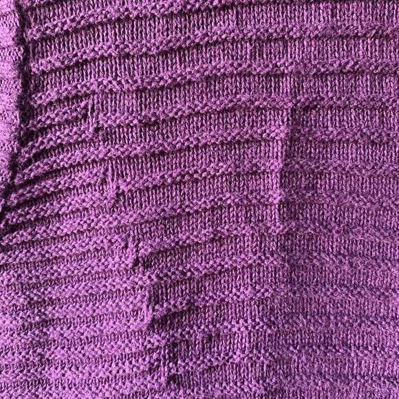 christopher banks xl sweater vest zip front purple 16 18 - Picture 2 of 4